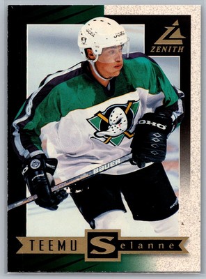 1998 Zenith - Promo #24 Teemu Selanne Mighty Ducks of Anaheim Hockey Card
