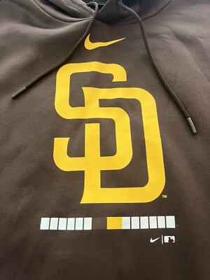 San Diego Padres Nike Dri Fit MLB Hooded Sweatshirt 2XL | eBay