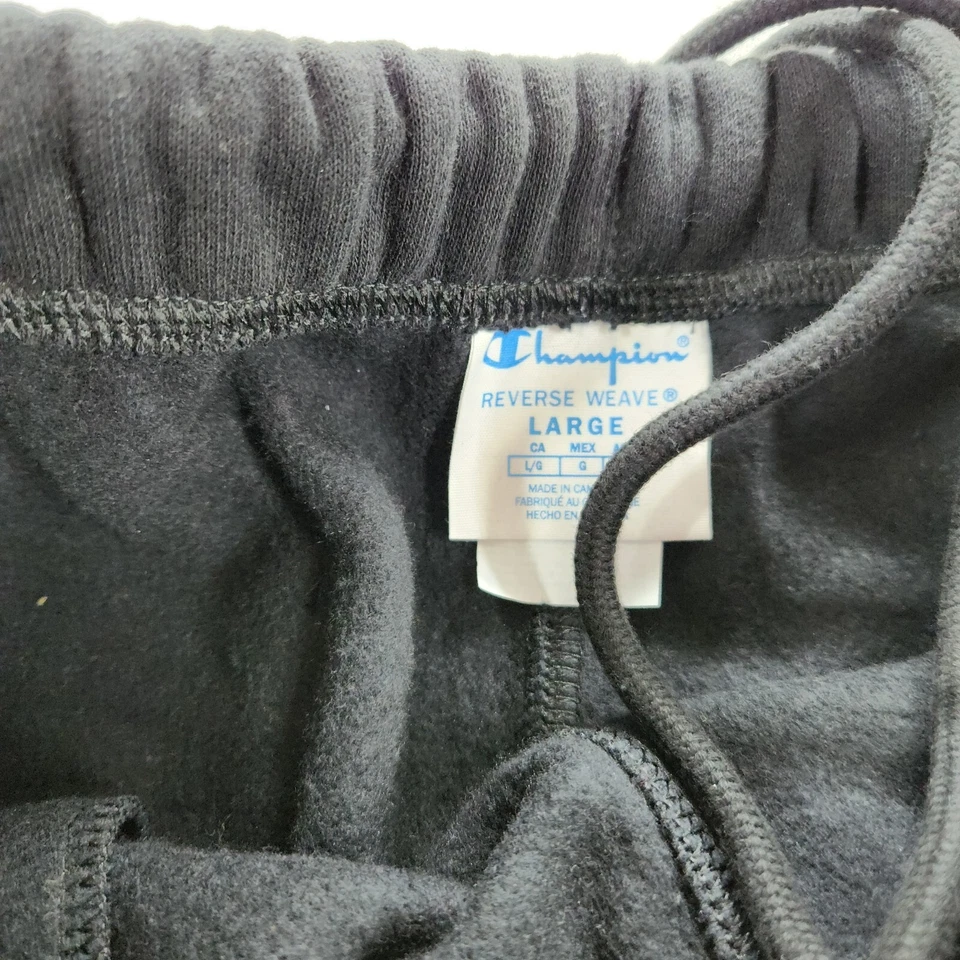 Pantalón Jogger Champion Hombre Talla Grande Tejido Inverso Logo Negro Rojo Nuevo con Etiquetas Foto 4 de 4