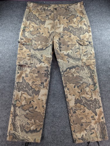 VTG Liberty Pants Men Large Realtree Advantage Camo Cargo Hunting USA Made 38x31