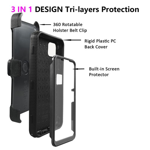 Funda rígida para teléfono con clip de cinturón para Samsung Galaxy A22 - Imagen 10 de 31