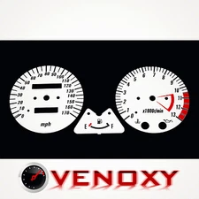 Kawasaki ZRX 1200R MPH Aftermarket Instrument Cluster White Gauge Faces