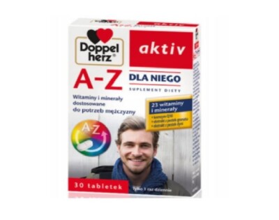 DOPPELHERZ ACTIV A-Z FÜR IHN/DLA NIEGO Vitamine und Mineralien für Männer 30 Tab