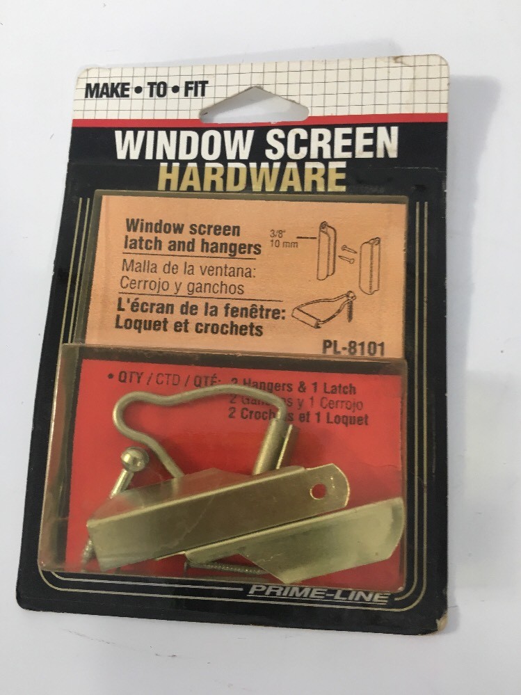 PrimeLine Pro Repair 3/8" Window Screen Hangers & Latches, PL8101