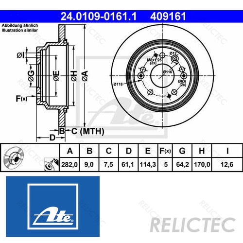 Rear Brake Disc HondaACCORD VII 7 42510SZ3J00 eBay