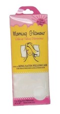 Morning Glamour One King Size Satin Pillowcase, Color: Ivory