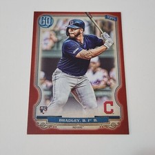 2020 Topps Gypsy Queen Bobby Bradley RC Red Border 7/10 Cleveland