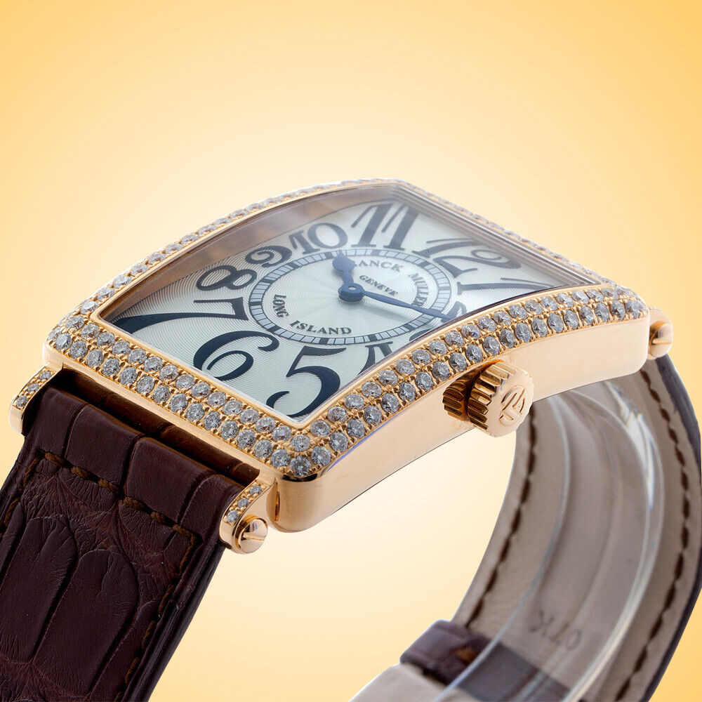 Franck Muller Long Island 18K Rose Gold Diamonds Watch 1002 Franck Muller Long Island 18K Rose Gold Diamonds Watch 1002
