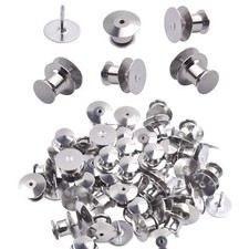 Tie Tacks and Clutch Backs Set 30 Pieces Tie Tacks Blank Pins 10 mm in Diamet...