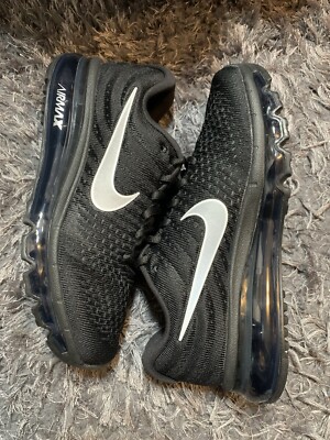 Nike Air Max 2017 Mens 6/Womens 7.5 Black/White-Anthracite Shoes 849559-001 NEW