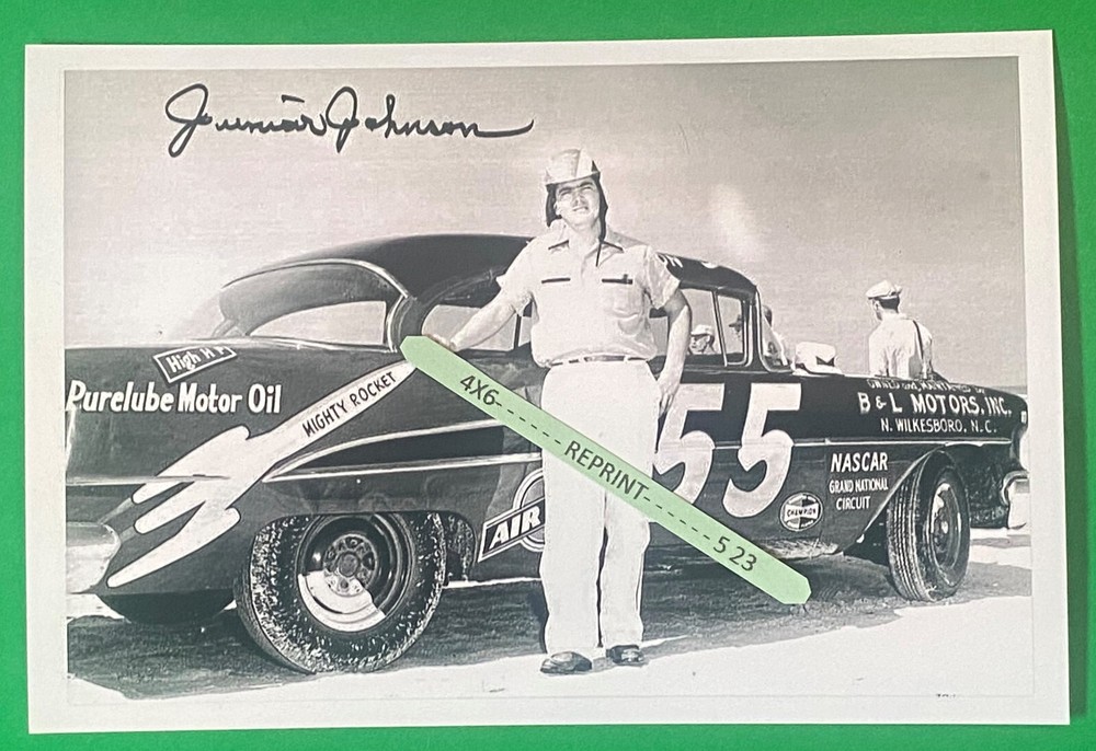 Found PHOTO of NASCAR Race Car Driver JUNIOR JOHNSON Olds Rocket 88 #55