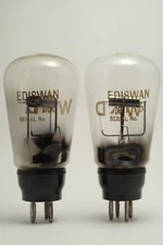 2x AT15 TUBE EDISWAN globe thoriated tungsten 4.5v DHT = LS5 MOV E27a SFR triode
