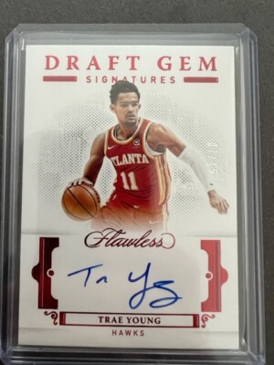 Trae Young 3 Autographed by Trae Young TRAE YOUNG Autographed Atlanta Hawks  main image 4