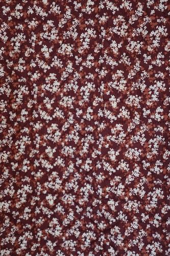 Lands End burgunderrot Blumenmuster gesteppt wendbar Scheune Hausarbeit Mantel Jacke Damen S 6 8 - Bild 10 von 24