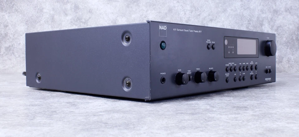 Preamplificador Preamplificador Nad 917 Sintonizador de Sonido Envolvente Old School PARA REPARACIÓN Foto 3 de 4