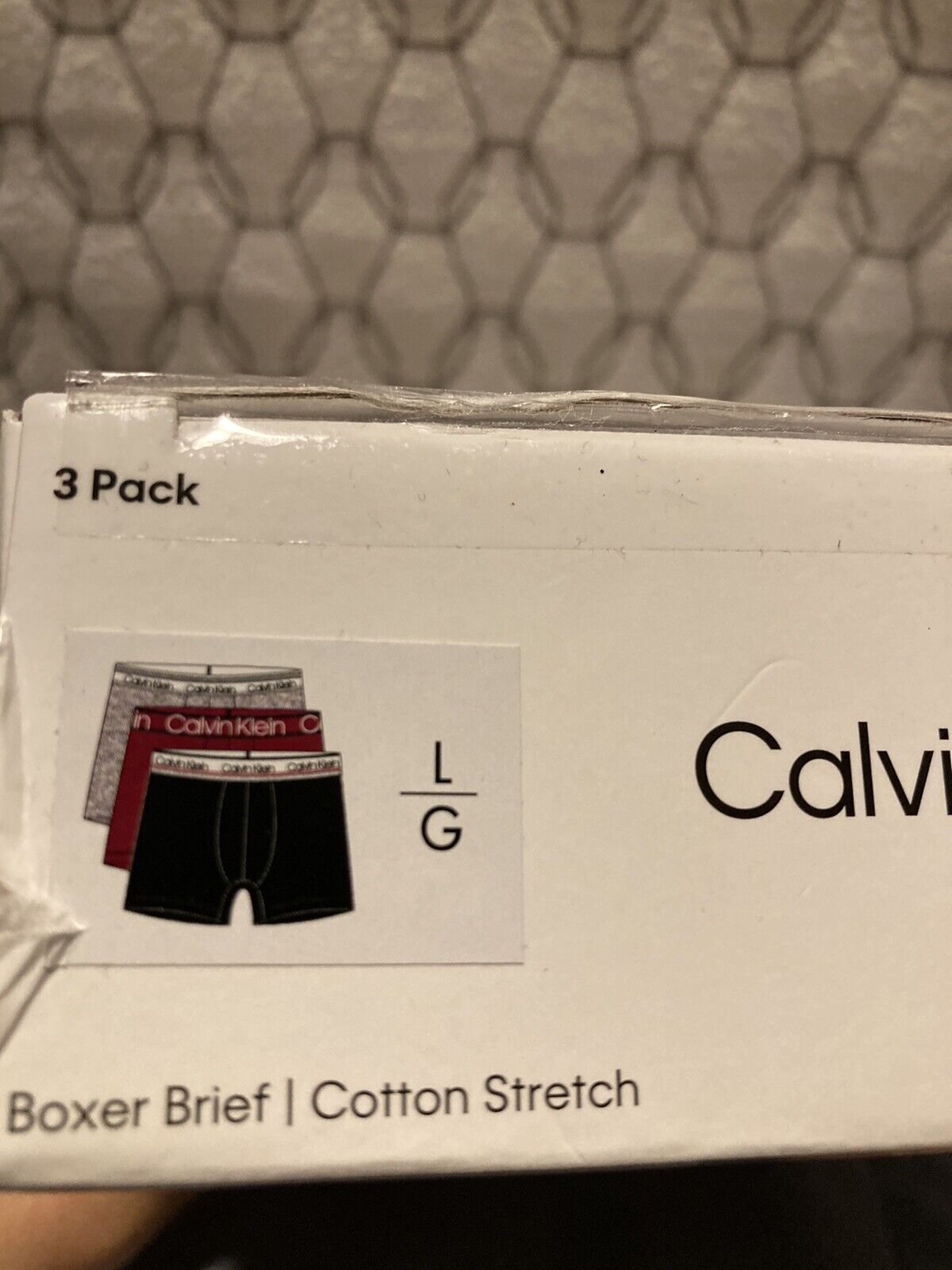 Calvin Klein 3 Pack Cotton Stretch L / Large Boxer Brief Variety