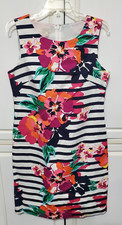 Talbots Women Career Midi Sheath Dress Size 8 Floral Sleeveless Old Money EEE-1