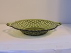 Vintage Indiana Glass Green Honeycomb Relish/Candy Dish with Double Handle — photo 3