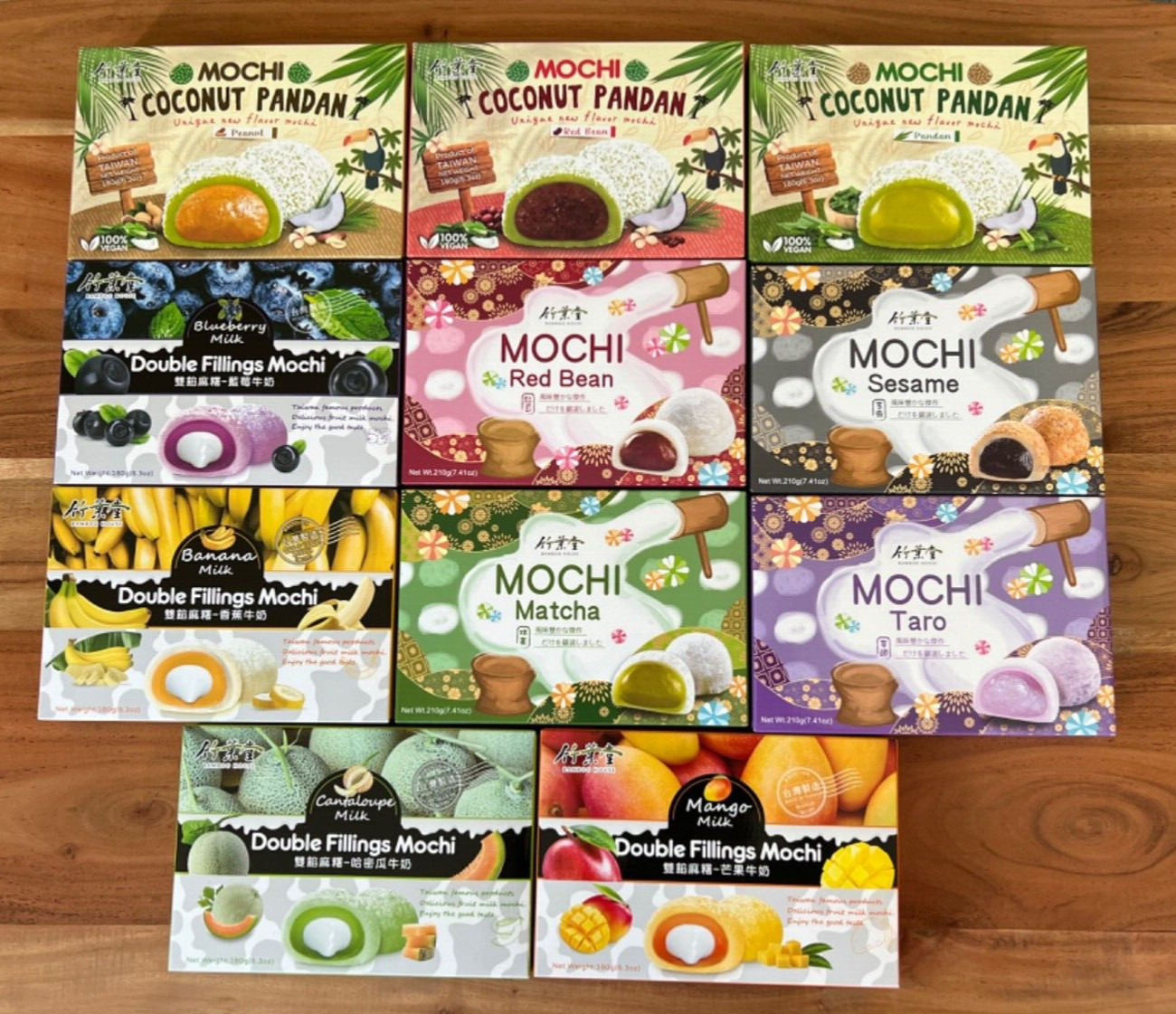 Bamboo House Mochi Japanese Style Klebreis kuchen Banana Mango Taro Sesam Mochi