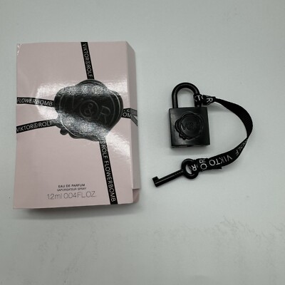 VIktor & ROLF FLOWERBOMB BLACK LOCKET WITH KEY & FLOWERBOMB EDP SAMPLE