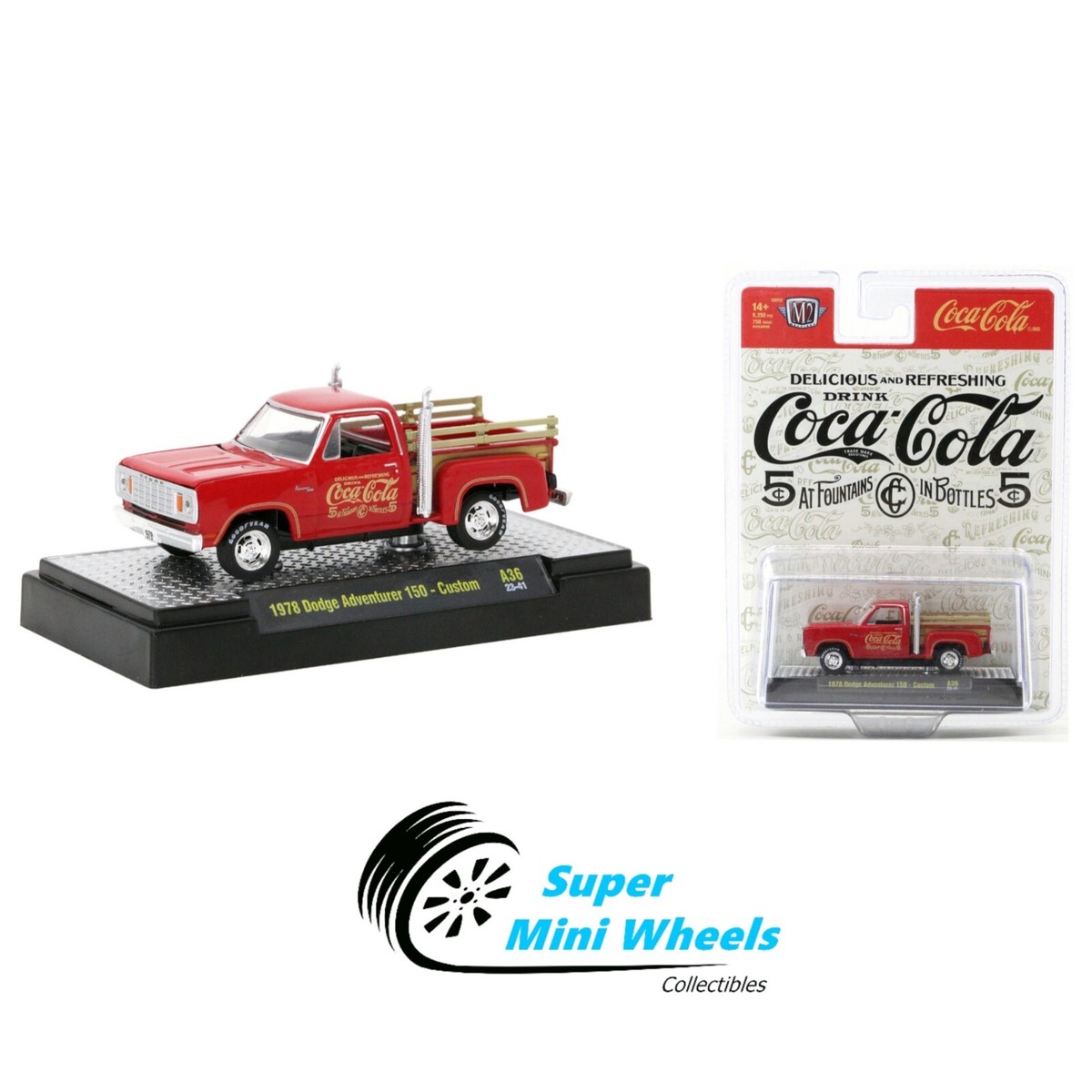 M2マシーン　コカ・コーラ　1955 DODGE  LANCER M2 Machines 1955 Dodge Royal LancerFLASHES AHEAD IN '55R9825