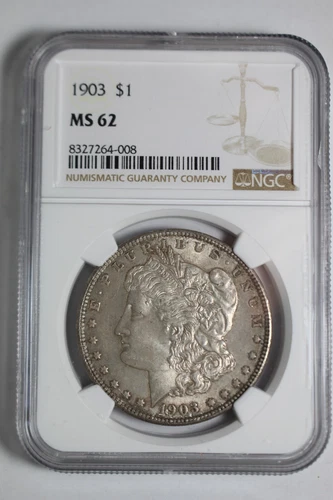 1903 Morgan Silver Dollar MS62 NGC #008