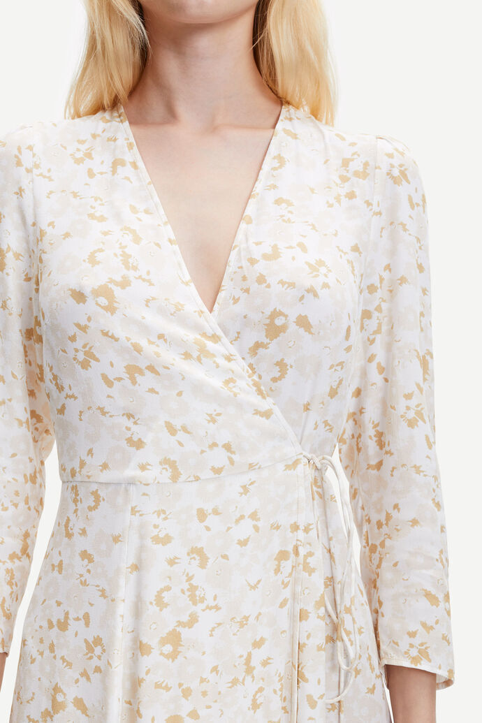 ワンピース SAMSOE SAMSOE Women Dresses F22200109 0 DESERT FLOWER Beige samsoe samsoe Janine Dress Wrap Printed Ruffle Desert Flower