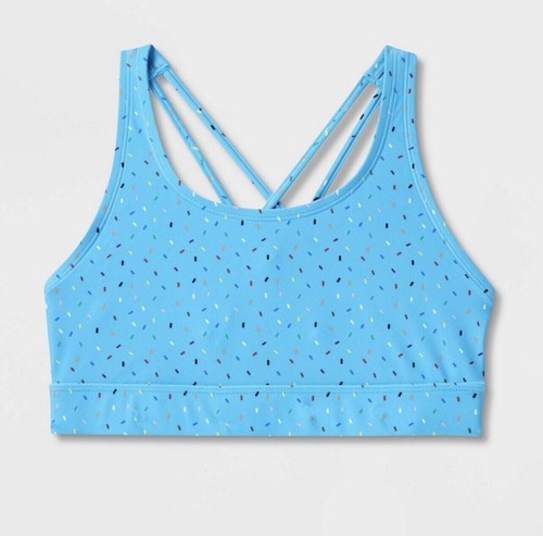 Pride Adult Humankind Swim Top Blue Sprinkles Size XL NWT - Picture 2 of 3