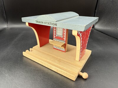 Toys Direct Holzeisenbahn Bahnhof Bahnsteig Zubehör für Set / Schienen