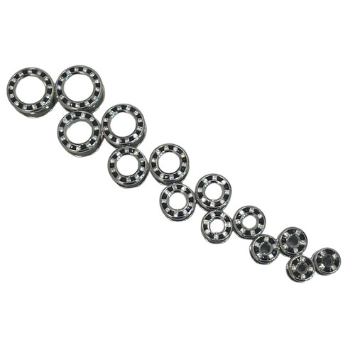 Surgical Steel Pressed Rimmed Black Clear CZ Screw Tunnel Ear Plugs Sold as Pair - Picture 4 of 26
