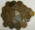 1 ROLL OF 1909 INDIAN HEAD CENTS FROM PENNY COLLECTION LOT SET COINS