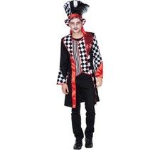Pierrot Harlekin Kostüm Pedrolino inkl. Zylinder für Herren Gr. 50-58 Fasching