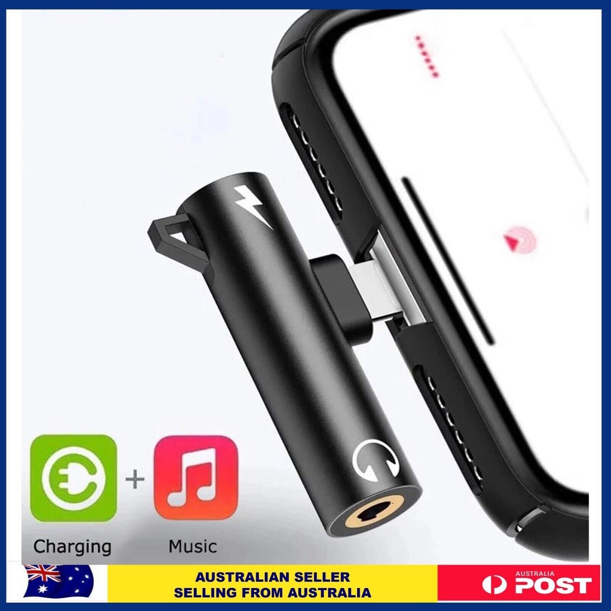 in1 Adapter for iPhone Splitter AUX Audio Headphone Jack