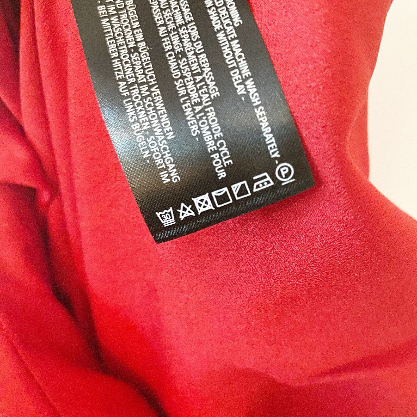 KEEPSAKE The Label Revolve Forget You Cherry Red Ruffle Jumpsuit XS Asymmetrical image 10