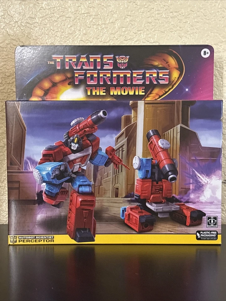 Boneco Hasbro Transformers retrô The Transformers: The Movie Perceptor (SELADO)