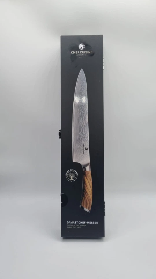 CHEF CUISINE Damast 5 Sterne   Klingenlänge 25,4cm   Neu - Bild 2 von 3