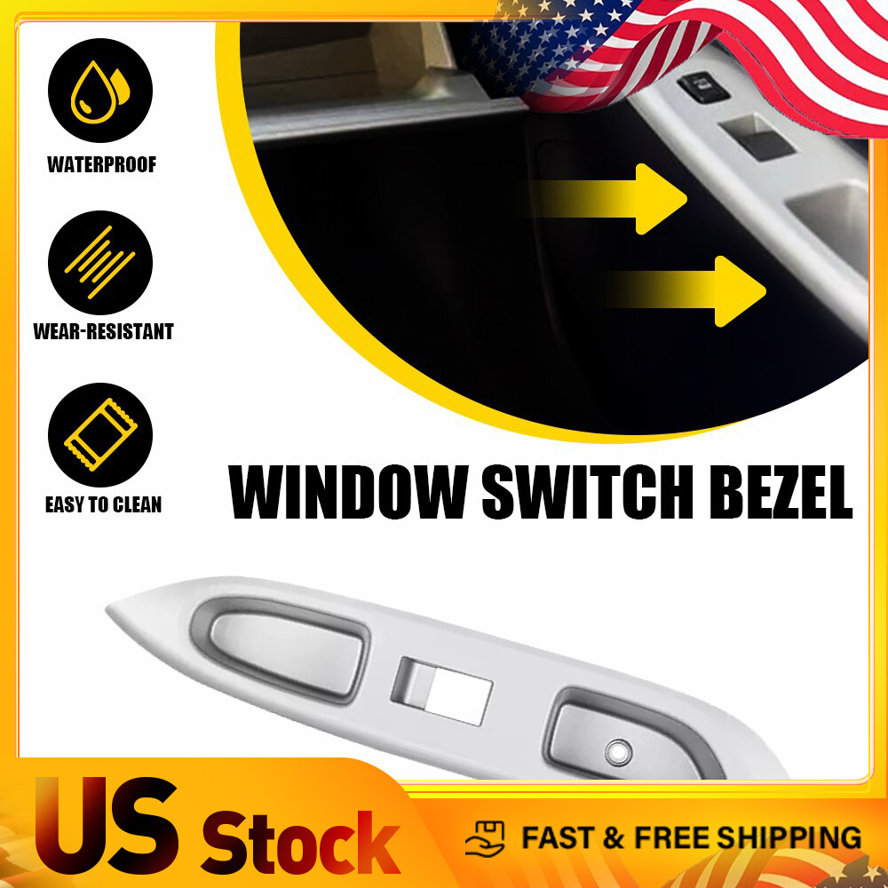 Right FOR 45482 TOYOTA YARIS SEDAN MASTER POWER SWITCH WINDOW BEZEL TRIM SILVER