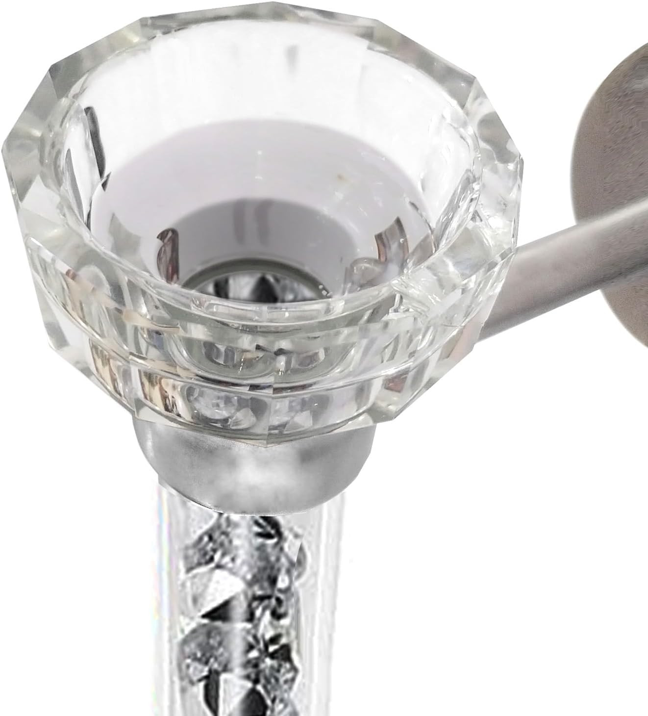 Crystal Crush Diamond Wall Candle Holder.Gorgeous Glass Candle Sconces Wall Deco