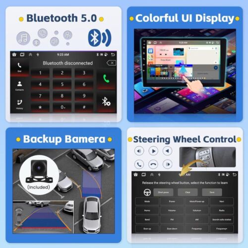 10,1" 8-Core Android13 Autoradio mit CarPlay GPS Navi Für Jeep Wrangler JK 11-18 - Bild 6 von 15