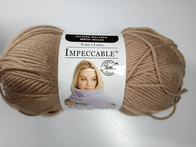 Loops & Threads Impeccable Yarn-285 Yards-Color Soft Taupe-100% Acrylic