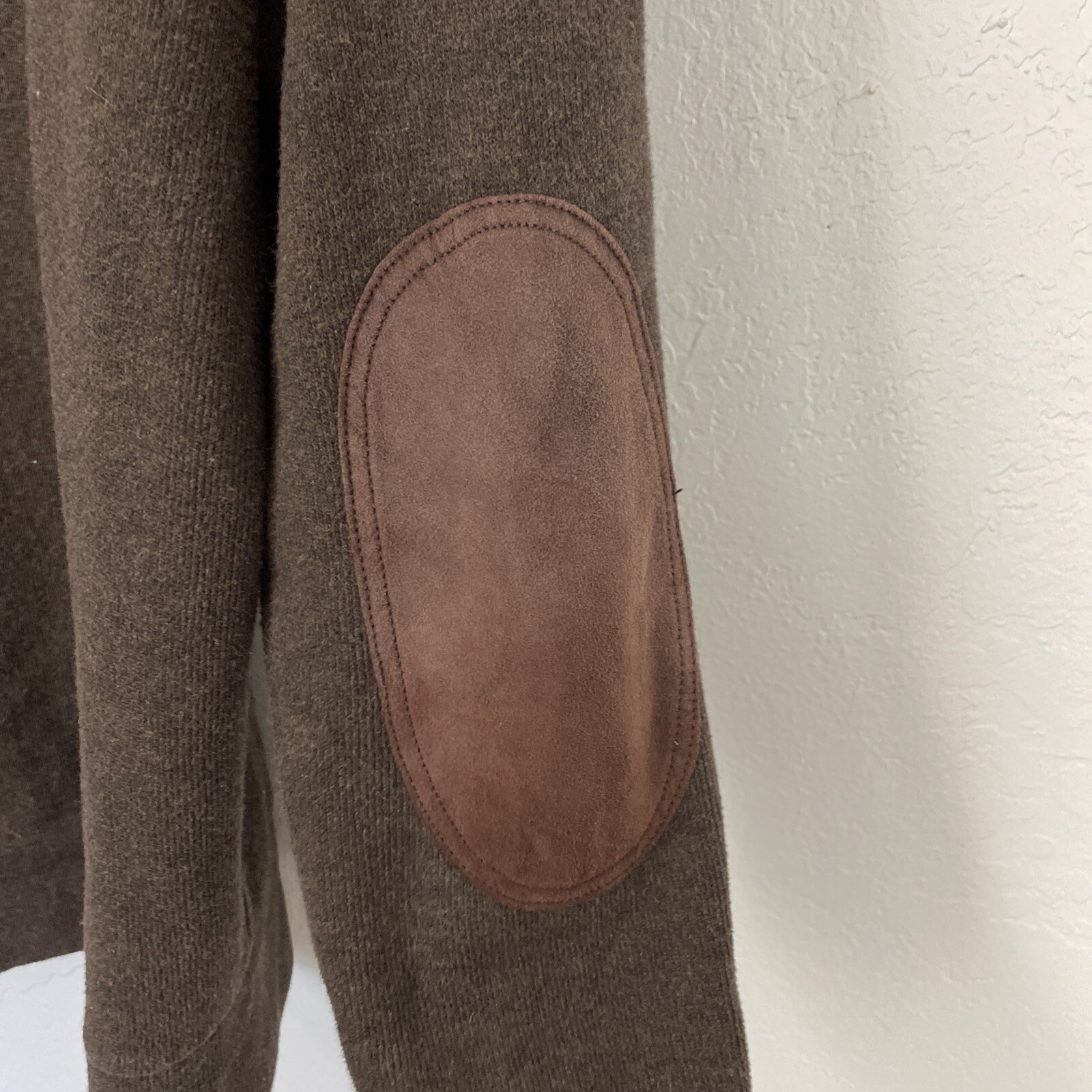 Polo Ralph Lauren Men's ShawlCollar Neck Sweater Elbow Patches Size