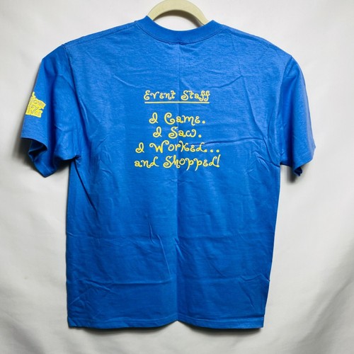 T-shirt vintage con logo (festa margherita gialla) taglia M marca incudine blu - Foto 2 di 6