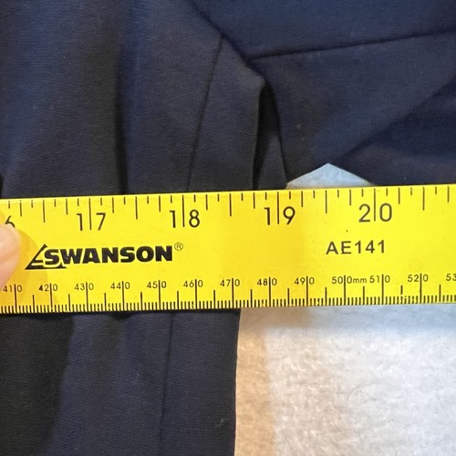 NEW Pearl Womens Blazer 10 Navy Ponte Knit $425 NYC - Picture 6 of 10