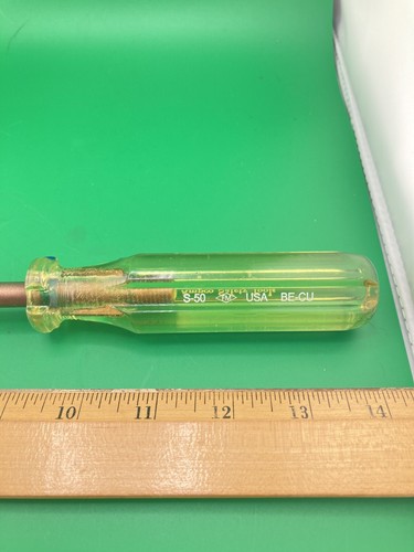 Ampco Safety Tool 5/16 S-50 USA BE-CU Non Magnetic Non Sparking Screwdriver S50 - Picture 2 of 5