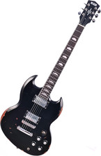 Relic Electric Guitar,Solid Body Electric Guitar with Mahogany Body and Neck,Ros