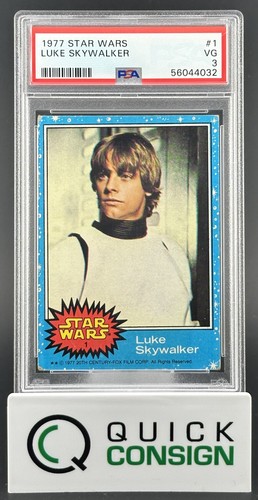 1977 Topps Star Wars #1 Luke Skywalker — PSA 3