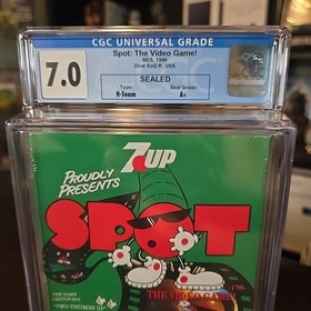 Spot The Video Game New Nintendo NES Factory Sealed CGC Grade 7.0 A+ H-Seam
