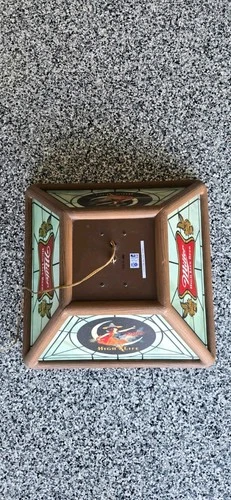 Vtg 1985 MILLER HIGH LIFE BEER GIRL ON THE MOON Hanging Poker Pool Table Light