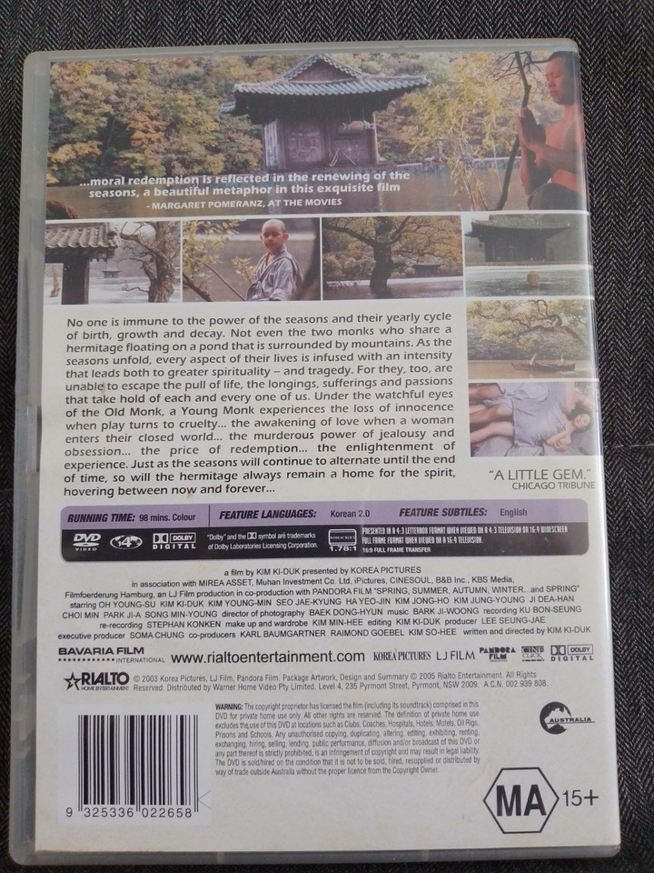 Spring, Summer, Autumn, Winter ... and Spring Region 4 DVD | eBay Australia