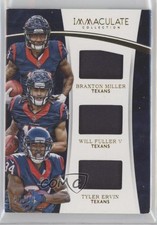 2016 Immaculate Trios Jerseys 44/49 Braxton Miller Will Fuller V Tyler Ervin 5b9